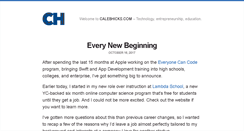 Desktop Screenshot of calebhicks.com